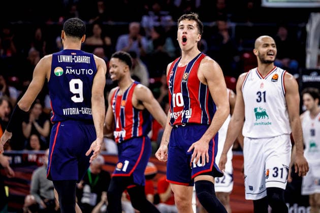Matteo Spagnolo Kosner Baskonia Vitoria-Gasteiz - EA7 Emporio Armani Olimpia Milano Euroleague 2025-26 Round 14 Vitoria-Gasteiz, 04 12 2025 Foto MarcoBrondi CIAMILLO-CASTORIA Vitoria-Gasteiz Fernando Buesa Arena Paesi Baschi Spagna Copyright: xMarcoxBrondix