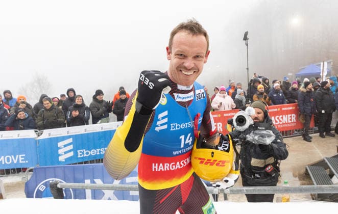 picture Felix Loch GER 06 12 2025 luge 1 FIL Eberspächer Luge World Cup, VELTINS Ice Arena Winterberg, Nordrhein Westfalen, Germany GER Men™s Singles photographer FIL Michael Kristen