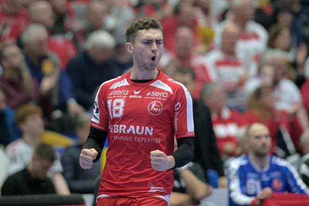 Florian Drosten MT Melsungen 18 , GER, MT Melsungen HSG Wetzlar, Handball, 1 Bundesliga, 15 Matchday, Season 2025 2026, 07 12 2025, GER, MT Melsungen HSG Wetzlar, Handball, 1 Bundesliga, 15 Matchday, Season 2025 2026, 07 12 2025 Kassel Copyright: xEibner-Pressefotox xRolandxSippelx EP_RSL