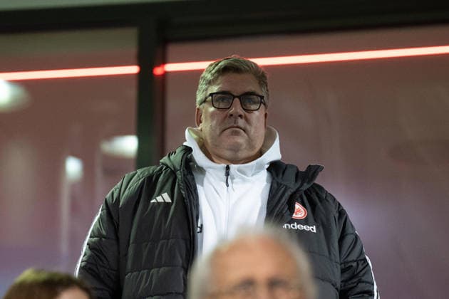 07 12 2025, xhfmx, Fußball Google Pixel Frauen Bundesliga, Eintracht Frankfurt FC Bayern Axel Hellmann Vorstandssprecher Eintracht Frankfurt DFL DFB REGULATIONS PROHIBIT ANY USE OF PHOTOGRAPHS as IMAGE SEQUENCES and or QUASI VIDEO Frankfurt am Main