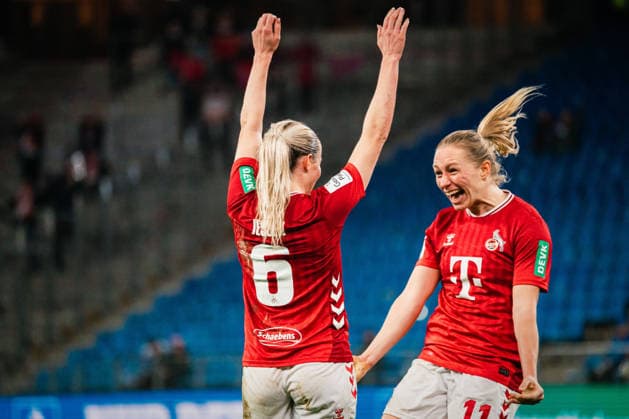 Google Pixel Women Bundesliga Hamburger SV vs 1 FC Köln, 08 12 2025 GOAL, CHEER by Sandra Maria Jessen 1 FC Köln, 6 to 0 2 Soccer, Google Pixel Women Bundesliga, 12 Matchday Hamburger SV vs 1 FC Köln on 08 12 2025 at Volksparkstadion, Hamburg DFB REGULATIONS PROHIBIT ANY USE OF PHOTOGRAPHS AS IMAGE SEQUENCES AND OR QUASI VIDEO Copyright: xBEAUTIFULxSPORTS Tonhäuserx