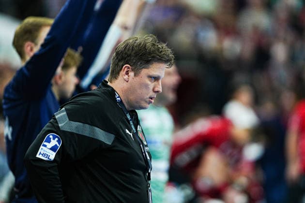 Nicolej Krickau Fuechse Berlin, Coach GER, SG Flensburg Handewitt vs Fuechse Berlin, Handball, Bundesliga, Matchday 16, Season 2026 2026, 11 12 2025 GER, SG Flensburg Handewitt vs Fuechse Berlin, Handball, Bundesliga, Matchday 16, Season 2026 2026, 11 12 2025 Flensburg Copyright: xEibner-Pressefoto MarcelxvonxFehrnx EP_MFN