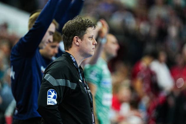 Nicolej Krickau Fuechse Berlin, Coach GER, SG Flensburg Handewitt vs Fuechse Berlin, Handball, Bundesliga, Matchday 16, Season 2026 2026, 11 12 2025 GER, SG Flensburg Handewitt vs Fuechse Berlin, Handball, Bundesliga, Matchday 16, Season 2026 2026, 11 12 2025 Flensburg Copyright: xEibner-Pressefoto MarcelxvonxFehrnx EP_MFN