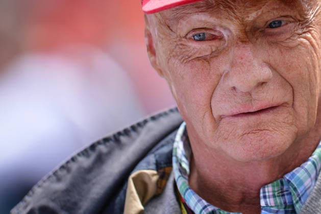 Formula 1 GP Austria the Former Austrian Formula 1 Racers and World Champion Niki Lauda 1949 2019 , Date at 21 06 2014 in Paddock the Red Bull Ring in Spielberg Styria the Size Prize from Osterreich 2014 took place at 22 June 2014 instead