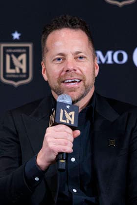 December 15, 2025, Los Angeles, California, USA: Marc Dos Santos is presented as the new head coach of the Los Angeles Football Club during a press conference, PK, Pressekonferenz on Monday December 15, 2025 at the BMO Stadium in Los Angeles, California. ARIANA RUIZ PI Los Angeles USA - ZUMAp124 20251215_zaa_p124_003 Copyright: xArianaxRuizx