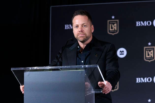 December 15, 2025, Los Angeles, California, USA: Marc Dos Santos is presented as the new head coach of the Los Angeles Football Club during a press conference, PK, Pressekonferenz on Monday December 15, 2025 at the BMO Stadium in Los Angeles, California. ARIANA RUIZ PI Los Angeles USA - ZUMAp124 20251215_zaa_p124_005 Copyright: xArianaxRuizx
