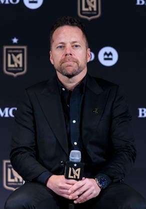 December 15, 2025, Los Angeles, California, USA: Marc Dos Santos is presented as the new head coach of the Los Angeles Football Club during a press conference, PK, Pressekonferenz on Monday December 15, 2025 at the BMO Stadium in Los Angeles, California. ARIANA RUIZ PI Los Angeles USA - ZUMAp124 20251215_zaa_p124_006 Copyright: xArianaxRuizx