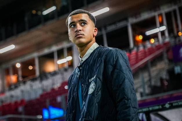ROTTERDAM , 17-12-2025 , Sparta stadium ˜Het Kasteel™ , season 2025 2026 , Dutch KNVB Beker football , match between Excelsior Maasluis and Ajax , picture shows Ajax player Abdellah Ouazane Excelsior Maassluis - Ajax (cup)  x200242145x Copyright: