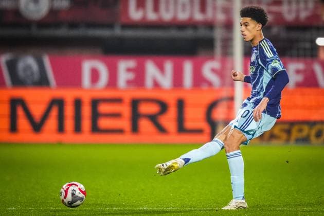 ROTTERDAM , 17-12-2025 , Sparta stadium ˜Het Kasteel™ , season 2025 2026 , Dutch KNVB Beker football , match between Excelsior Maasluis and Ajax , picture shows Ajax player Aaron Bouwman Excelsior Maassluis - Ajax (cup)  x200248969x Copyright: