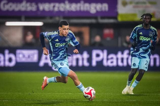 ROTTERDAM , 17-12-2025 , Sparta stadium ˜Het Kasteel™ , season 2025 2026 , Dutch KNVB Beker football , match between Excelsior Maasluis and Ajax , picture shows Ajax player Abdellah Ouazane Excelsior Maassluis - Ajax (cup)  x200249428x Copyright: