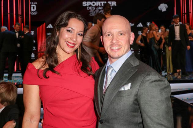 Fabian Hambüchen with his wife Viktoria Hambüchen Diesterbeck at the 79 Sportsman of the Year Gala 2025 at the Kurhaus Baden Baden, 21 12 2025 Foto:xR.xSchmiegeltx xFuturexImagex sportler_5636