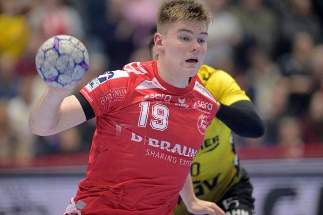 Reynir Thor Stefansson MT Melsungen 19 on the ball , GER, MT Melsungen TVB 1898 Stuttgart, Handball, 1 Bundesliga, Matchday 19, Season 2025 2026, 26 12 2025, GER, MT Melsungen TVB Stuttgart, Handball, 1 Bundesliga, Matchday 19, Season 2025 2026, 26 12 2025 Kassel Copyright: xEibner-Pressefotox xRolandxSippelx EP_RSL