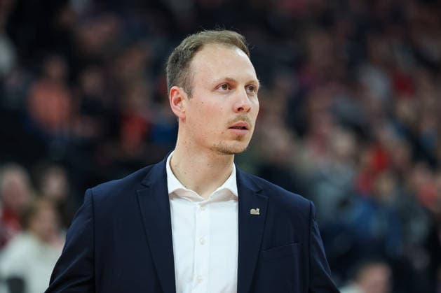 Jacques Schneider Vet Concept Gladiators Trier, Head Coach , GER, FC Bayern Basketball vs Vet Concept Gladiators Trier, Basketball, easycredit Basketball Bundesliga, Matchday 11, Season 2025 2026, 28 12 2025, GER, FC Bayern Basketball vs Vet Concept Gladiators Trier, Basketball, easycredit Basketball Bundesliga, Matchday 11, Season 2025 2026, 28 12 2025 Munich Copyright: xEibner-Pressefoto JennixMaulx EP_JML