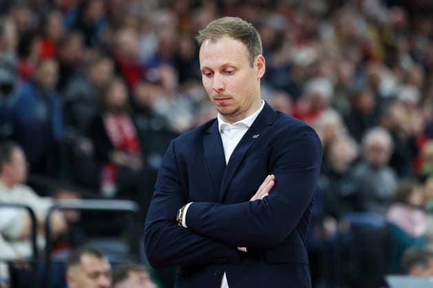 Jacques Schneider Vet Concept Gladiators Trier, Head Coach , GER, FC Bayern Basketball vs Vet Concept Gladiators Trier, Basketball, easycredit Basketball Bundesliga, Matchday 11, Season 2025 2026, 28 12 2025, GER, FC Bayern Basketball vs Vet Concept Gladiators Trier, Basketball, easycredit Basketball Bundesliga, Matchday 11, Season 2025 2026, 28 12 2025 Munich Copyright: xEibner-Pressefoto JennixMaulx EP_JML