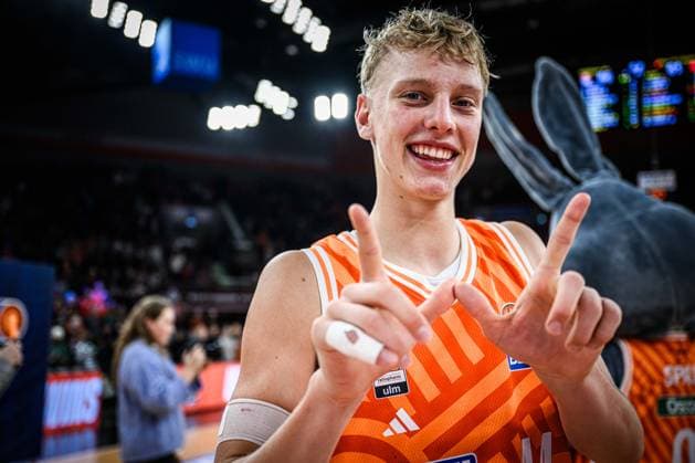 Neu Ulm, Germany, 29 12 25 Teo Milicic ratiopharm ulm gestures, gestures, cheers during the Basketball Bundesliga match between ratiopharm ulm vs Fitness first Wuerzburg Baskets at ratiopharm Arena on December 29 2025 in Neu Ulm, Germany Photo by Harry Langer DeFodi Images ratiopharm Arena, Germany, 29 12 25 Teo Milicic ratiopharm ulm gestures during the Basketball Bundesliga match between ratiopharm ulm vs Fitness first Wuerzburg Baskets at Neu Ulm on December 29, 2025 in ratiopharm Arena, Germany Photo by Harry Langer DeFodi Images Photo by Harry Langer DeFodi Images