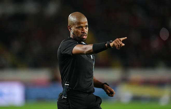 Abongile Tom gestures during the Africa Cup Of Nations match between Mali and Tunisia at Mohammad V Stadium on January 3, 2026 in Casablanca, Morocco Photo by Thor Wegner DeFodi Images