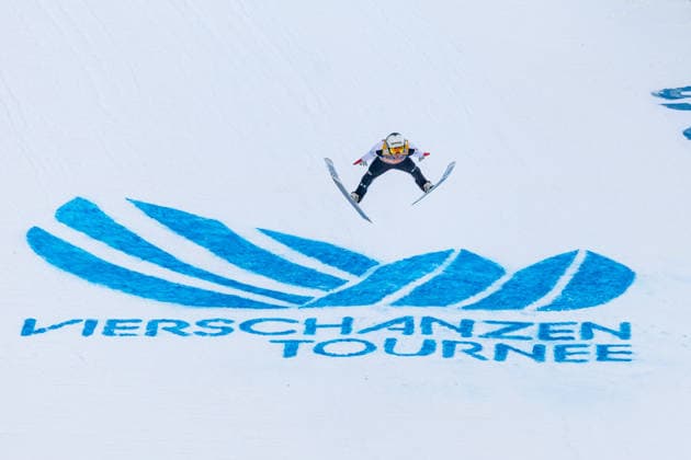 Domen PREVC SLO Ski jumping, 74 International Four Hills Tournament, season 2024 2025, on 4 01 2026 in Innsbruck, B E R G I S E L S P R U N G S C H A N Z E, Austria Source Copyright Credit Oryk HAIST xSKISPRINGEN-4HT-INNSBRUCKx
