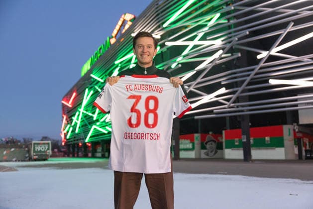 07 01 2026, GER, Football, Men, FC Augsburg, 1 BL, Season 2025 2026, Michael Gregoritsch, Transfer, FCA, FCA signs Michael Gregoritsch Augsburg