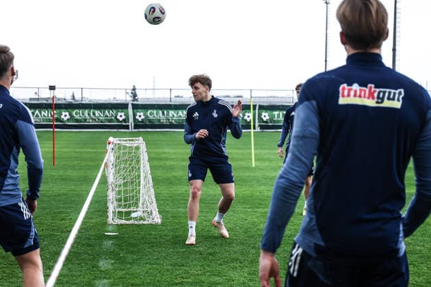 Sports, Football, 3 Liga Season 2025 2026 Training MSV Duisburg Training camp MSV Duisburg 07 01 2026, Titanic Deluxe Golf Belek Andy Visser MSV Duisburg, 30 Belek Titanic Deluxe Golf Belek Turkey