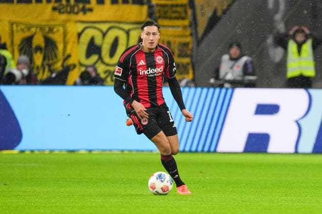Younes Ebnoutalib Eintracht Frankfurt prevails Frankfurt 09 01 2026 Eintracht Frankfurt vs Borussia Dortmund, Deutsche Bank Park, Matchday 16 Bundesliga