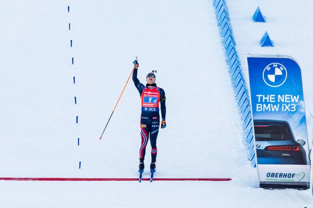 11 01 2026, GER, Biathlon, Season 25 26, Men, BMW IBU World Cup Biathlon, Relay 7,5km Vetle Sjaastad Christiansen NOR 98559 Oberhof LOTTO Thüringen ARENA am Rennsteig Rennsteighaus am Grenzadler Thüringen Germany