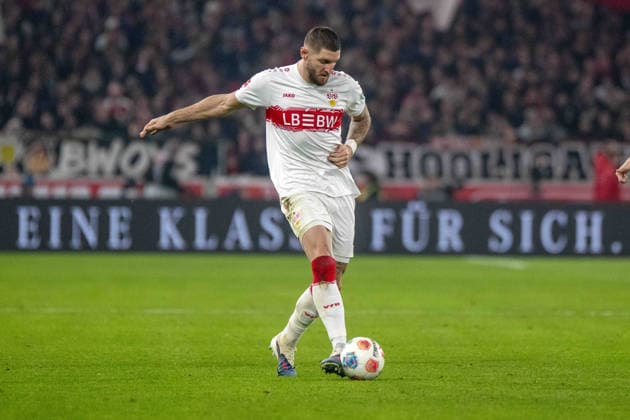 Julian Gaston Chabot VfB Stuttgart xettx, Germany, Stuttgart, 13 01 2026, Football, Bundesliga VfB Stuttgart vs Eintracht Frankfurt, Season 2025 2026, Matchday 17, MHP Arena DFL DFB REGULATIONS PROHIBIT ANY USE OF PHOTOGRAPHS AS IMAGE SEQUENCES AND OR QUASI VIDEO
