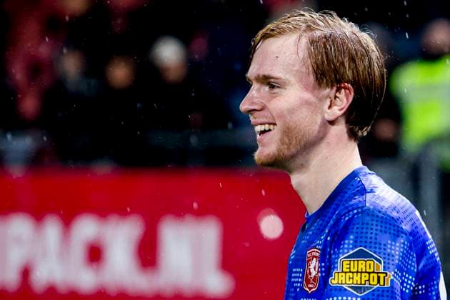 Mats Rots of FC Twente smiling after the final whistle FC Utrecht v FC Twente, Dutch KNVB Beker, FC Utrecht v FC Twente, De Galgenwaard, January 13, 2026, Utrecht, Netherlands.