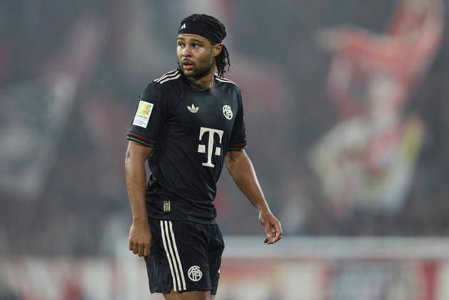 Serge Gnabry FC Bayern München looks on during the Bundesliga match between 1 FC Köln and FC Bayern München, RheinEnergieSTADION on January 14, 2026 in Köln, Germany Photo by Oliver Kaelke DeFodi Images Serge Gnabry FC Bayern München looks on during the Bundesliga match between 1 FC Köln and FC Bayern München at RheinEnergieSTADION on January 14, 2026 in Köln, Germany Photo by Oliver Kaelke DeFodi Images DFL regulations prohibit any use of photographs as image sequences and or quasi video Photo by Oliver Kaelke DeFodi Images