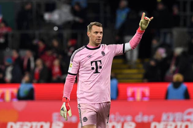 Goalkeeper Manuel Neuer FC Bayern Muenchen gestures during the Bundesliga match between 1 FC Köln and FC Bayern München at RheinEnergieSTADION on January 14, 2026 in Cologne, Germany Germany Photo by Ralf Treese DeFodi Images Goalkeeper Manuel Neuer FC Bayern Muenchen gestures during the Bundesliga match between 1 FC Köln and FC Bayern München at RheinEnergieSTADION on January 14, 2026 in Köln, Germany Photo by Ralf Treese DeFodi Images DFL regulations prohibit any use of photographs as image sequences and or quasi video Photo by Ralf Treese DeFodi Images