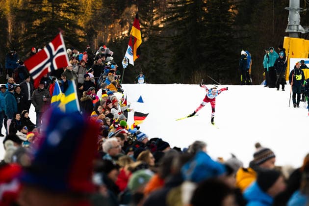 Biathlon, BMW IBU World Cup Ruhpolding, 4x7 5km relay men, 15 01 2026 HASLINGER Lukas AUT Ruhpolding Bavaria Germany Copyright: xMarcelxHilgerx