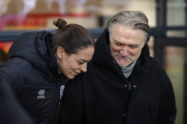 3 Liga SSV Jahn Regensburg FC Ingolstadt 04 before the match Head Coach Sabrina Wittmann FCI and Managing Director Dietmar Beiersdorfer FCI Sport Communication 3 Liga FC Ingolstadt 04 SSV Jahn Regensburg Season 2025 2026 Second leg