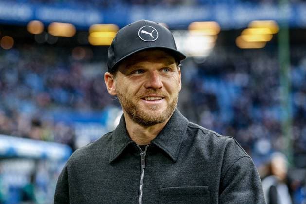 Eugen Polanski Coach Gladbach Germany , Hamburg , Volksparkstadion , Football , 1 Bundesliga , Hamburger SV Borussia Mönchengladbach