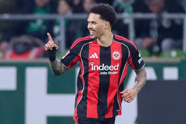 Nnamdi Collins Eintracht Frankfurt celebrates his goal for 1 2, Bundesliga, SV Werder Bremen v Eintracht Frankfurt, Weserstadion, January 16, 2026 in Bremen, Germany Photo by Marco Steinbrenner DeFodi Images Nnamdi Collins Eintracht Frankfurt celebrates after scoring his teams second goal, Bundesliga, SV Werder Bremen v Eintracht Frankfurt, Weserstadion, January 16, 2026 in Bremen, Germany Photo by Marco Steinbrenner DeFodi Images DFL regulations prohibit any use of photographs as image sequences and or quasi video