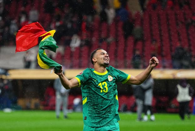 Iliman Cheikh Baroy Ndiaye Senegal celebrate during the Africa Cup Of Nations match between Morocco and Senegal at Prince Moulay Abdellah Stadium on January 19, 2026 in Rabat, Morocco Photo by Thor Wegner DeFodi Images