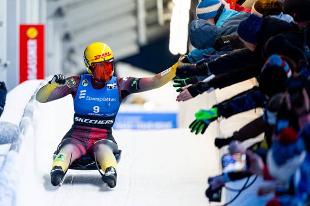 17 01 2026, GER, Luge, Season 25 26, Women, Eberspächer Luge World Cup, Women s Singles Merle Fraebel GER 98559 Oberhof LOTTO Thüringen EISARENA Oberho Thüringen Germany