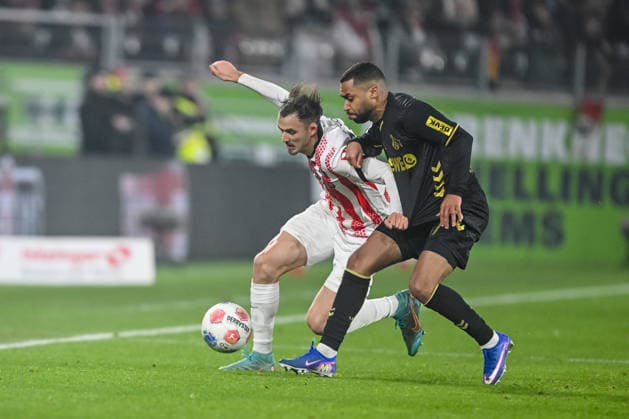 Max Rosenfelder SC Freiburg and Linton Maina 1 FC Köln in a duel during the Bundesliga match between Sport Club Freiburg and 1 FC Köln, Europa Park Stadion on January 25, 2026 in Freiburg, Germany Photo by Harry Langer DeFodi Images Max Rosenfelder SC Freiburg and Linton Maina 1 FC Köln battle for the ball during the Bundesliga match between Sport Club Freiburg and 1 FC Köln at Europa Park Stadion on January 25, 2026 in Freiburg, Germany Photo by Harry Langer DeFodi Images DFL regulations prohibit any use of photographs as image sequences and or quasi video Photo by Harry Langer DeFodi Images DFL regulations prohibit any use of photographs as image sequences and or quasi video