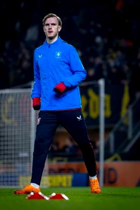 FC Twente midfielder Mats Rots during the match NAC Breda vs FC Twente Enschede at the Rat Verlegh Stadium for the Dutch Vriendenloterij Eredivisie season 2025 2026 in BREDA, Netherlands on 30 01 2026, Photo by Marcel van Dorst EYE4IMAGES