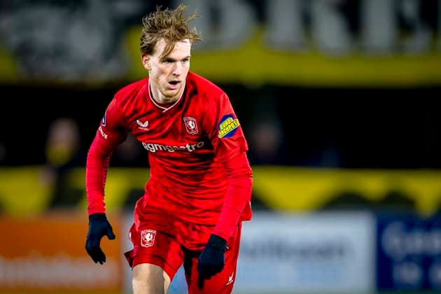 FC Twente midfielder Mats Rots during the match NAC Breda vs FC Twente Enschede at the Rat Verlegh Stadium for the Dutch Vriendenloterij Eredivisie season 2025 2026 in BREDA, Netherlands on 30 01 2026, Photo by Marcel van Dorst EYE4IMAGES