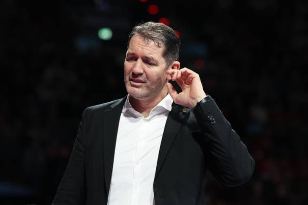Ty Harrelson ratiopharm Ulm, Head Coach , GER, FC Bayern Basketball vs ratiopharm Ulm, Basketball, easycredit Basketball Bundesliga, Matchday 18, Season 2025 2026, 01 02 2026, GER, FC Bayern Basketball vs ratiopharm Ulm, Basketball, easycredit Basketball Bundesliga, Matchday 18, Season 2025 2026, 01 02 2026 Muenchen Copyright: xEibner-Pressefoto JennixMaulx EP_JML