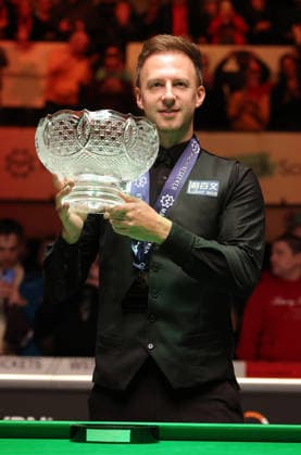 Judd Trump ENG wins the Brandon Parker Trophy Winner Winner Sport Snooker Billiards Final Berlin German Masters 2026 at Tempodrom 01 02 2026