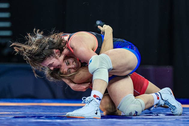 Wrestling Ranking Series Zagreb Open 55kg WW Areana Louise Villaescusa USA df Tuba Demir TUR Copyright: xAmirrezaxAliasgarix xUnitedxWorlx Kadir Caliskan United World Wr