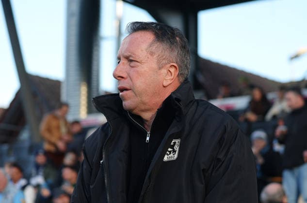 07 02 2026, Germany, Aspach Football VfB Stuttgart II 1860 Munich, Coach Markus Kauczinski Munich