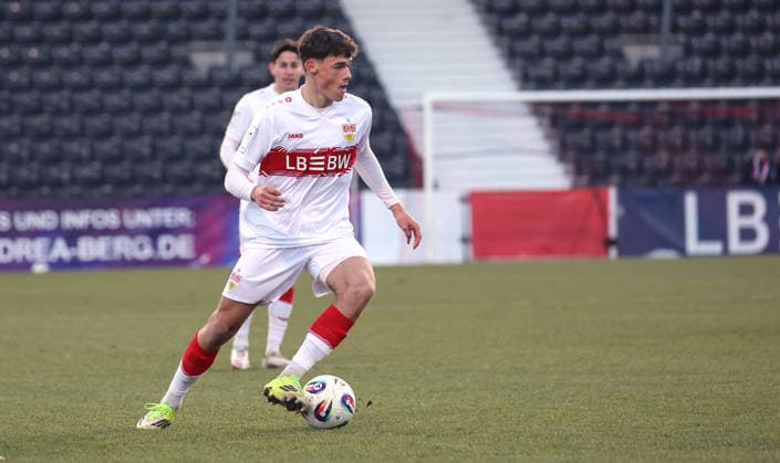 07 02 2026, Germany, Aspach Football VfB Stuttgart II 1860 Munich, Lauri Lukas Penna VfB II