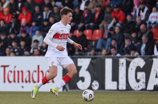 07 02 2026, Germany, Aspach Football VfB Stuttgart II 1860 Munich, Lauri Lukas Penna VfB II