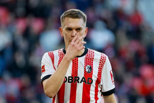 Matthias Ginter SC Freiburg, 28 , Germany, Soccer, 1 Bundesliga, Matchday 21, 2025 2026, SC Freiburg vs SV Werder Bremen, 07 02 2026, Freiburg im Breisgau Europa Park Stadion Germany Copyright: xGrantxHubbsx