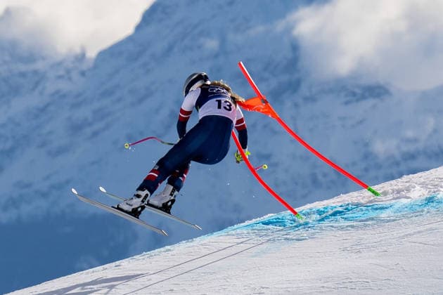 260208 Lindsey Vonn of USA competes in women s alpine skiing downhill during day 2 of the 2026 Winter Olympics on February 8, 2026 in Cortina Photo Joel Marklund BILDBYRAN kod JM JM0784 bbeng alpine alpine skiing olympic games olympics winter olympics os ol olympiska spel vinter os olympiske leker milano cortina 2026 milan cortina 2026 milano cortina 2026 olympic games milano cortina 2026 winter olympic games milano cortina os milano cortina ol vinter ol störtlopp downhill dam  Copyright: JOELxMARKLUND BB260208JM040