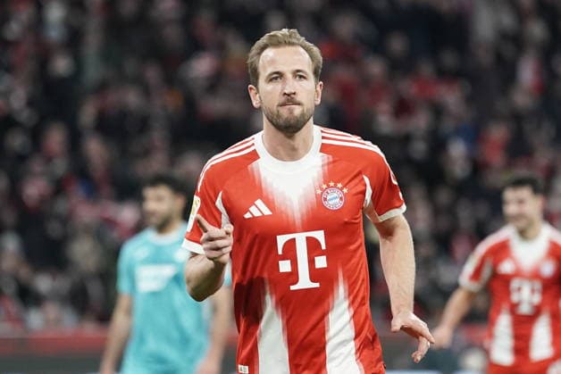 Soccer, GER 08 02 2026, FC Bayern München TSG 1899 Hoffenheim, 1 BL, Harry Kane Bayern goal celebration 1 0 Copyright: xx