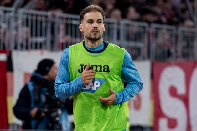 Luka Duric TSG 1899 Hoffenheim, 48 on warm-up GER, FC Bayern Muenchen vs TSG 1899 Hoffenheim, Football, Bundesliga, Matchday 21, Season 2025 2026, 08 02 2026 DFL DFB REGULATIONS PROHIBIT ANY USE OF PHOTOGRAPHS as IMAGE SEQUENCES and or QUASI VIDEO GER, FC Bayern Muenchen vs TSG 1899 Hoffenheim, Football, Bundesliga, Matchday 21, Season 2025 2026, 08 02 2026 Muenchen Copyright: xEibner-Pressefoto HeikexFeinerx EP_HFR