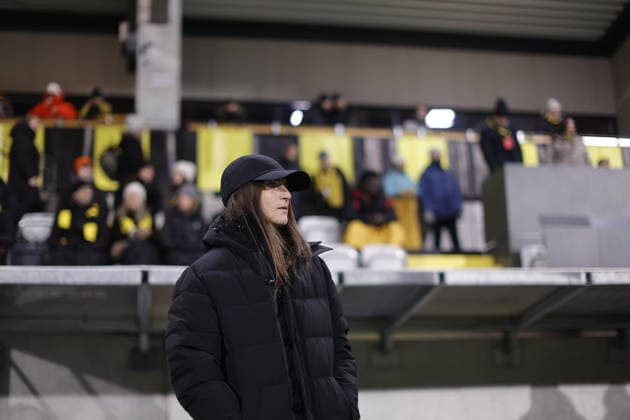 GÖTEBORG, SWEDEN 20260211 Häckens coach Elena Sadiku during Wednesdays UEFA Europa Cup quarterfinal between BK Häcken and Breidablik at Nordic Wellness Arena Hisingen Arena in Gothenburg GÖTEBORG SWEDEN x9200x Copyright: xAdamxIhse TTx EUROPA CUP KVARTSFINAL HÄCKEN-BREIDABLICK