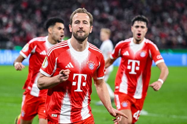 Harry Kane FC Bayern Munich celebrates after scoring his team s first goal during the DFB Cup Quarter final match between FC Bayern Munich and RB Leipzig, Allianz Arena on February 11, 2026 in Munich, Germany Photo by Harry Langer DeFodi Images Harry Kane FC Bayern Munich celebrates after scoring his team s first goal during the DFB Cup Quarter final match between FC Bayern Munich and RB Leipzig at Allianz Arena on February 11, 2026 in München, Germany Photo by Harry Langer DeFodi Images DFL regulations prohibit any use of photographs as image sequences and or quasi video Photo by Harry Langer DeFodi Images DFL regulations prohibit any use of photographs as image sequences and or quasi video